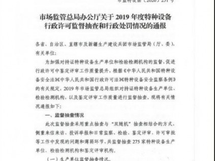 依法吊銷許可證！市場(chǎng)監(jiān)管總局通報(bào)4家企業(yè)，三年內(nèi)不得再次申請(qǐng)電梯制造許可證
