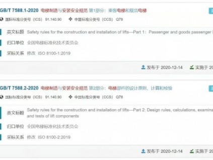 重磅！國家標(biāo)準(zhǔn)委正式發(fā)布GB/T 7588.1/2！