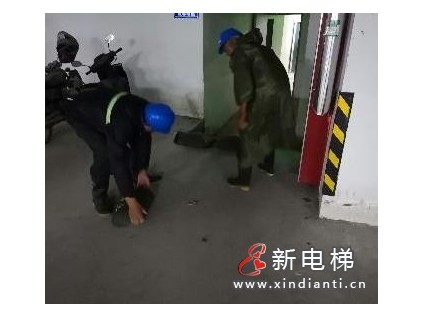 暴雨致電梯似河道，電梯人看著真糟心！