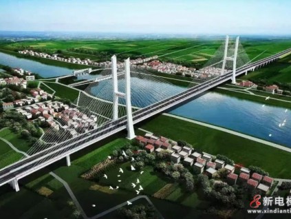 楊灣河特大橋，萊茵的又一大橋電梯代表作