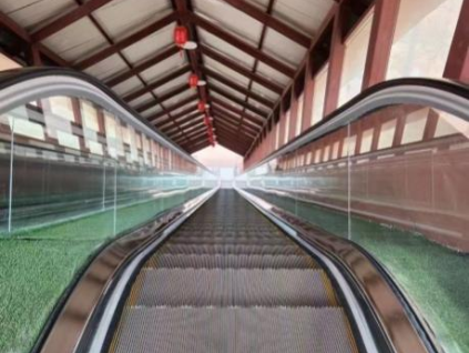 赤壁丹崖險(xiǎn)峻峰，康力電梯畫(huà)飛虹 | 蘭州水墨丹霞景區(qū)“康力”超級(jí)室外扶梯