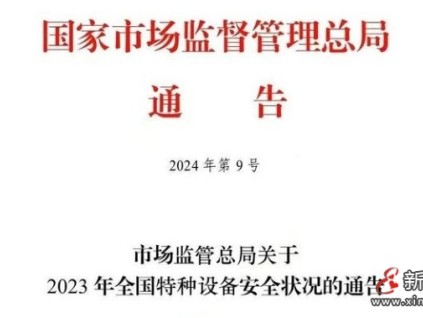 總局通告23年全國特種設(shè)備安全狀況：電梯1062.98萬臺，電梯事故14起13死，電梯檢測機(jī)構(gòu)92家