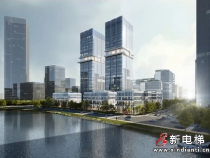 23臺康力4m/s高速梯！杭州廊灣科創(chuàng)中心雙子樓