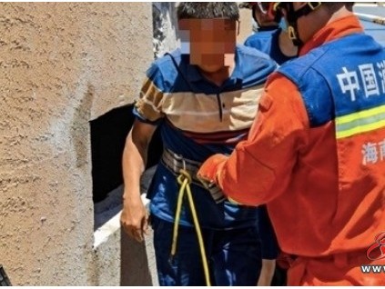 海南三亞某酒店因電梯故障導(dǎo)致維保人員被卡困井道頂部