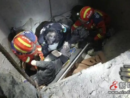 貴州遵義?一男子飲酒后墜入電梯井被困50分鐘獲救?